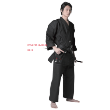 Kimono Shureido noir coton KB-11 taille 5 (180cm) 