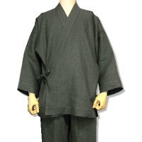 Men's traditional Japanese Samue Cotton Grey 2L Size